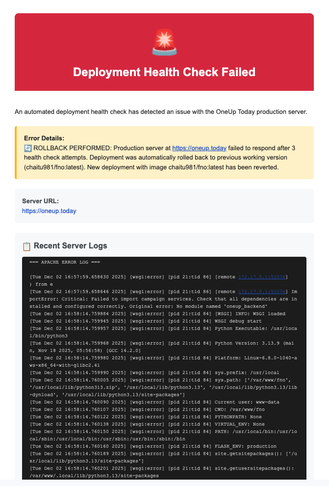 Down detector script screenshot